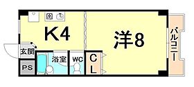 メゾンプチ甲子園II  ｜ 兵庫県西宮市甲子園口３丁目（賃貸マンション1K・4階・24.50㎡） その2