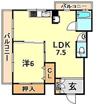 マンション冨士  ｜ 兵庫県神戸市東灘区深江本町１丁目（賃貸マンション1LDK・3階・30.64㎡） その2