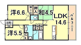 ブランズ西宮北口  ｜ 兵庫県西宮市芦原町（賃貸マンション3LDK・6階・71.85㎡） その2