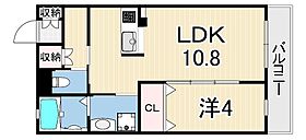 Chiaro　Vita  ｜ 兵庫県西宮市越水町（賃貸マンション1LDK・3階・39.92㎡） その2