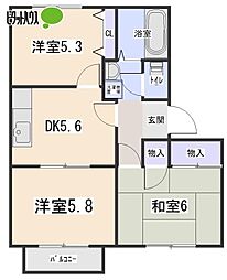 北野桝塚駅 5.8万円