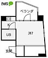 フラッツわかまつ3階3.3万円