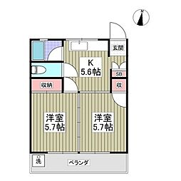 間取図画像 2DK