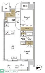 間取図画像 2LDK