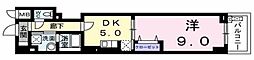 ミッドヴィラレジデンス 1DKの間取図画像