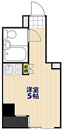 ベラージュ川口 ワンルームの間取図画像