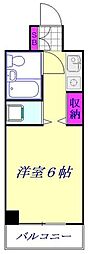 K・N・CITY 1Kの間取図画像