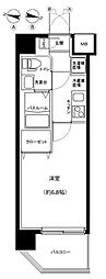グランフォース西川口 1Kの間取図画像