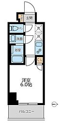 オーキッドレジデンス西川口 1Kの間取図画像