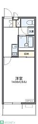 レオネクストカーサ川口飯塚 1Kの間取図画像