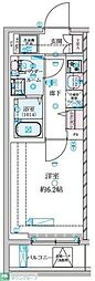 GENOVIA 南鳩ヶ谷 1Kの間取図画像