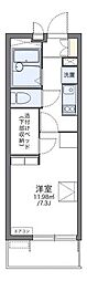 レオパレスWISTERIA 1Kの間取図画像