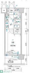 グランフォース西川口 1Kの間取図画像