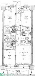 サンクレイドル東浦和 3LDKの間取図画像