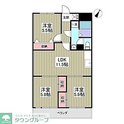 ラスペース 3LDKの間取図画像