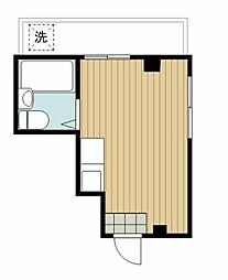 SPAX中浦和 ワンルームの間取図画像