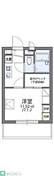 レオパレスリベール 1Kの間取図画像
