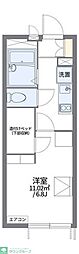 レオパレスサントリーニ 1Kの間取図画像