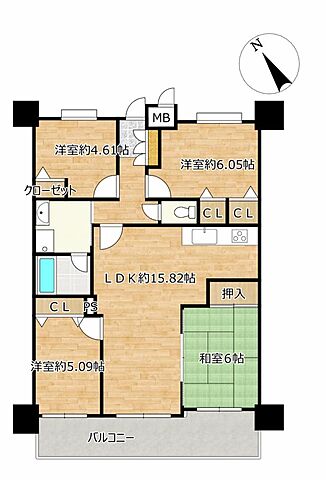 間取り ライオンズマンション御林公園 2階/-