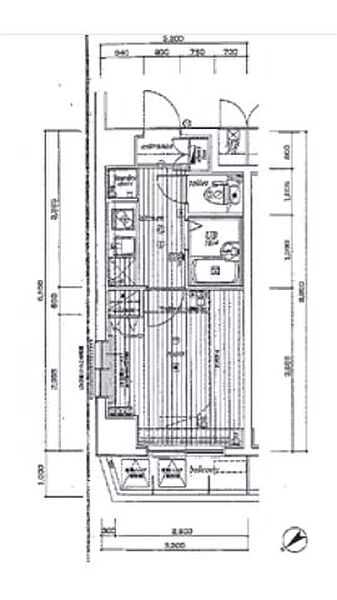 サンテミリオン新中野弐番館 ｜東京都中野区本町4丁目(賃貸マンション1K・6階・22.24㎡)の写真 その2