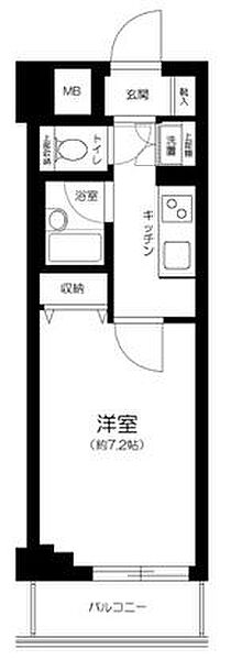 ロアール中野 ｜東京都中野区新井1丁目(賃貸マンション1K・3階・23.24㎡)の写真 その2