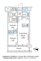 J.GRAN Court 品川西大井WEST  ｜ 東京都品川区西大井2丁目（賃貸マンション2LDK・5階・40.26㎡） その2