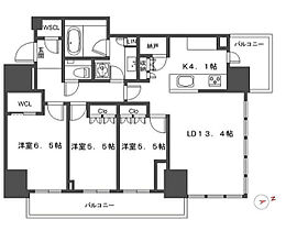 ブランズタワー芝浦  ｜ 東京都港区芝浦2丁目9-1（賃貸マンション3LDK・21階・80.07㎡） その2