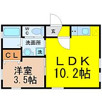 愛知県名古屋市北区稚児宮通１丁目（賃貸マンション1LDK・3階・31.00㎡） その2