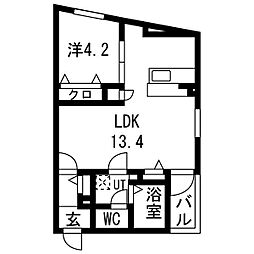 間取図画像 1LDK