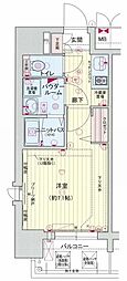 プレサンス名古屋STATIONキュオル 1Kの間取図画像