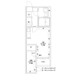 間取図画像 1LDK