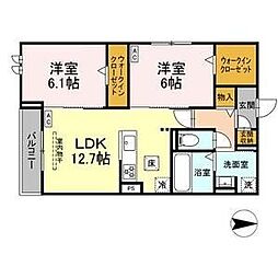 間取図画像 2LDK