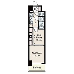S-RESIDENCE六番町 2Kの間取図画像