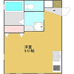 ピアチェーレ名駅 1Kの間取図画像