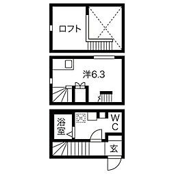 ラカーサフェリーチェ 1SKの間取図画像