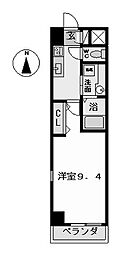 WhiteCrest 1Kの間取図画像