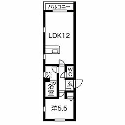 グランフォーレ名古屋 1LDKの間取図画像
