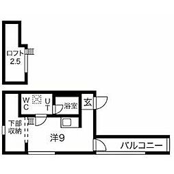 カーサシルエラ 1SKの間取図画像