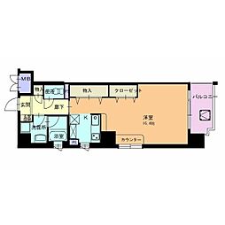エピュレ 1Kの間取図画像