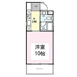 フルハウス 1Kの間取図画像