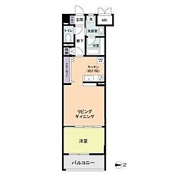 BPRレジデンス金山 1DKの間取図画像