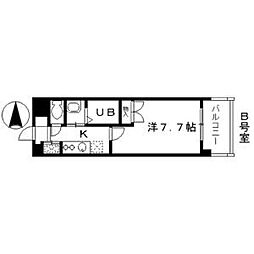 FINECALLTB-01 1Kの間取図画像