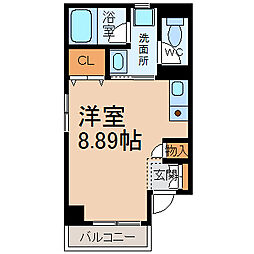 シャルム花池 1Kの間取図画像