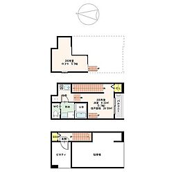 K・Dream堀田 1SKの間取図画像