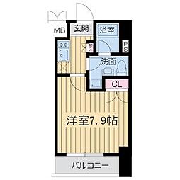 RESIDENCEKANAYAMASQUARE 1Kの間取図画像