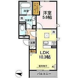 ニュイサンジョルジュ 1LDKの間取図画像