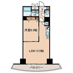 Medio18 1LDKの間取図画像