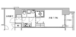 S-RESIDENCE庄内通駅前curere(クラーレ) 1Kの間取図画像
