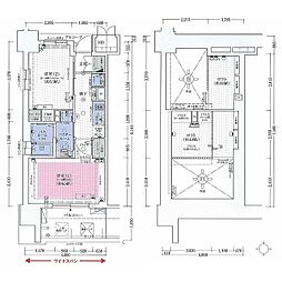エステムコート名古屋駅前CORE 2Kの間取図画像