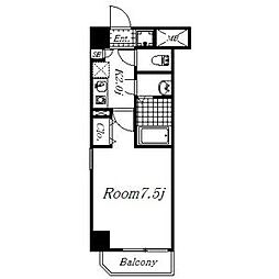 REGALO桜本町 1Kの間取図画像